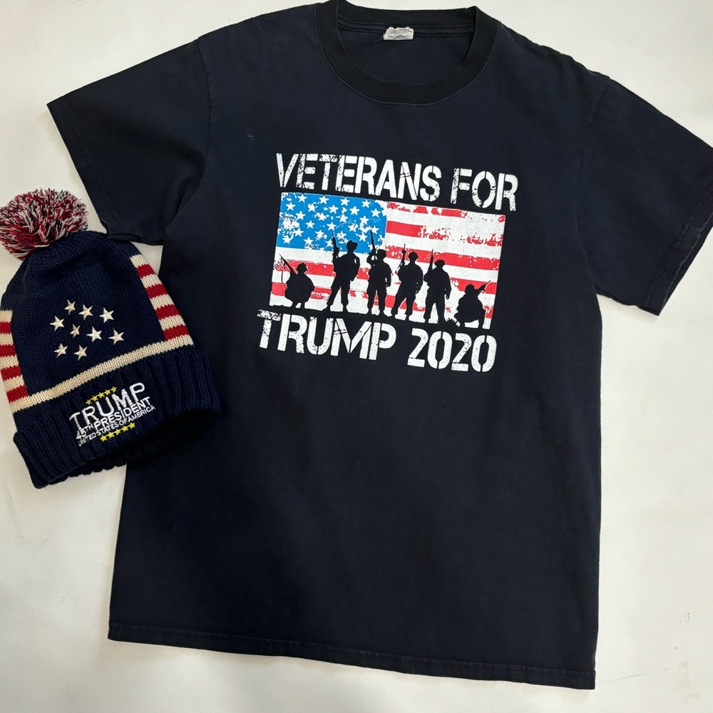 Veterans for Trump 2020 President USA, Unisex T-Shirt Election Politics Military